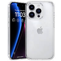 TPU чохол Epic Transparent 1,5mm для Apple iPhone 14 Pro (6.1") Безбарвний (прозорий)