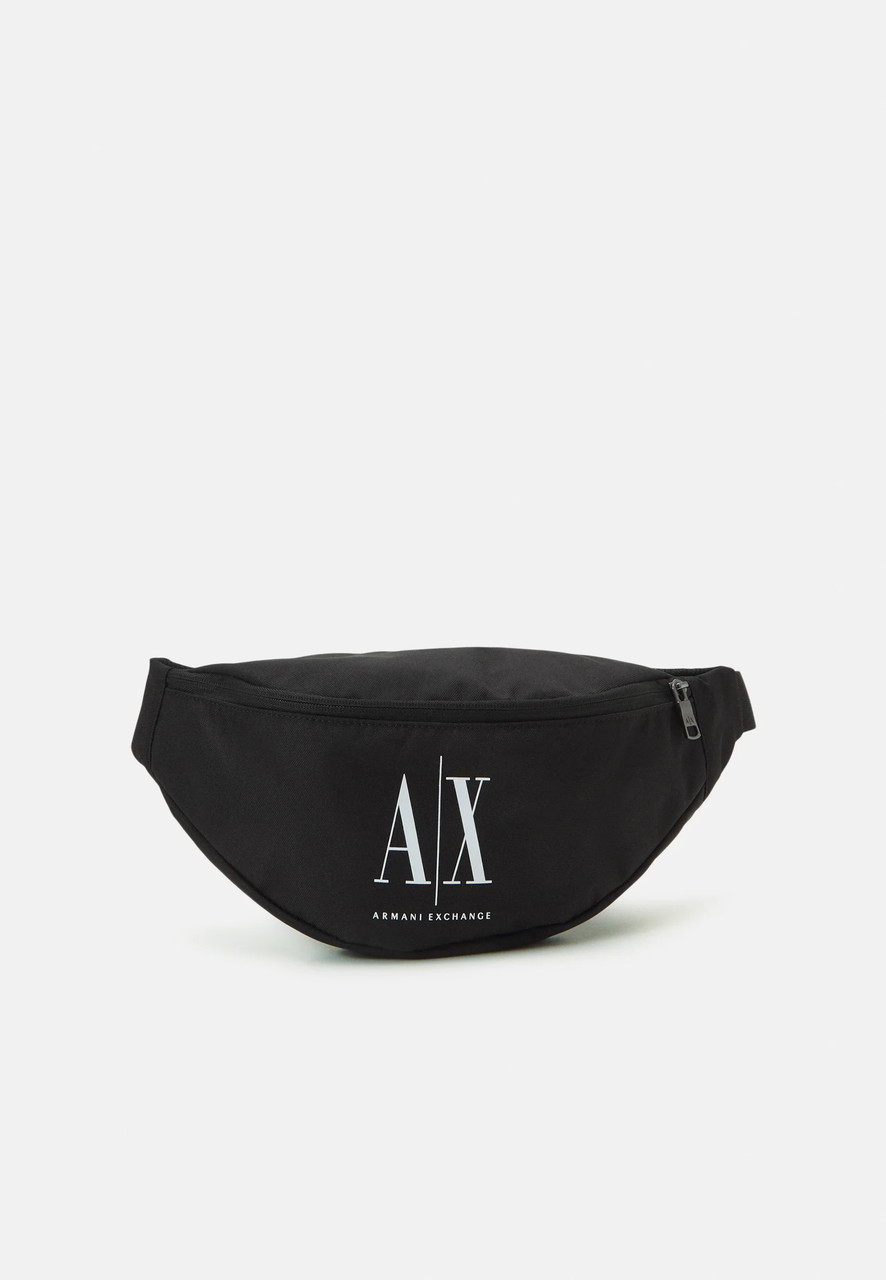Поясна сумка Armani Exchange бананка 1159811879 (Чорний, One size)