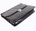 Чоловічий портфель зі штучної шкіри 3037999 чорний, фото 5