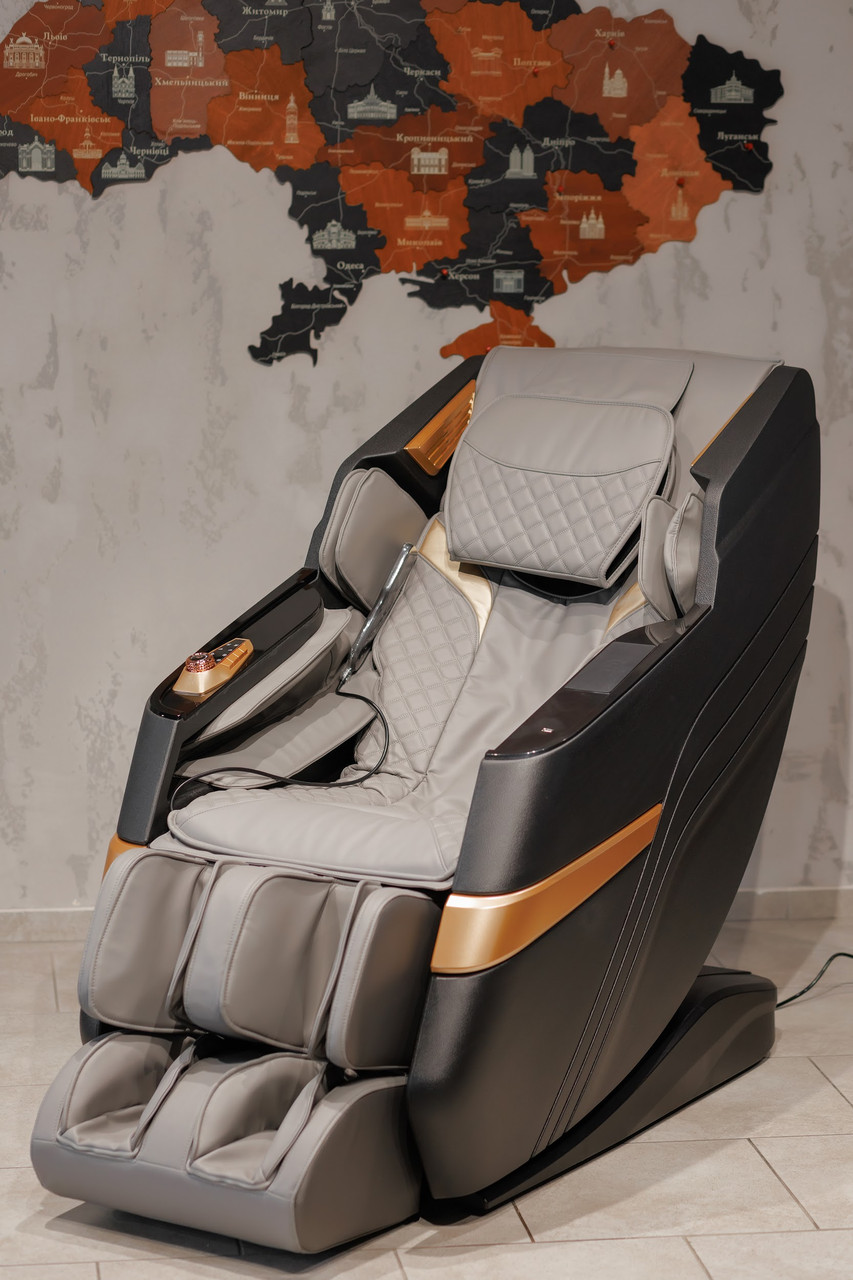 Крісло масажне Manzoku Harmony Black&Gray, фото 1