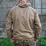 Куртка водонепроникна Pave Huwk тонка літня ветровка колір Койот ТМ, фото 3