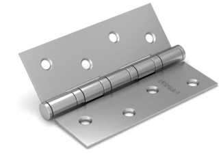 Завіса дверна універсальна врізна FUARO 4BB 100x75x2,5 PN (перл. нікель), 1 шт.