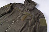 Флісова кофта TACTIC у кольорі олива з шевронами ТМ, фото 8