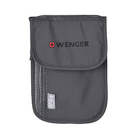 Wenger Гаманець на шию, Neck Wallet with RFID pocket, сірий