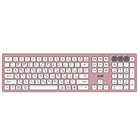 2E Клавіатура ножична KS270 105key, WL/BT, EN/UK, рожево-білий