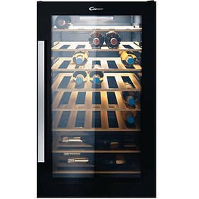 Candy Холодильник для вина, 84.5x49х55, холод.відд.-118л, зон - 1, бут-41, ST, дисплей, чорний