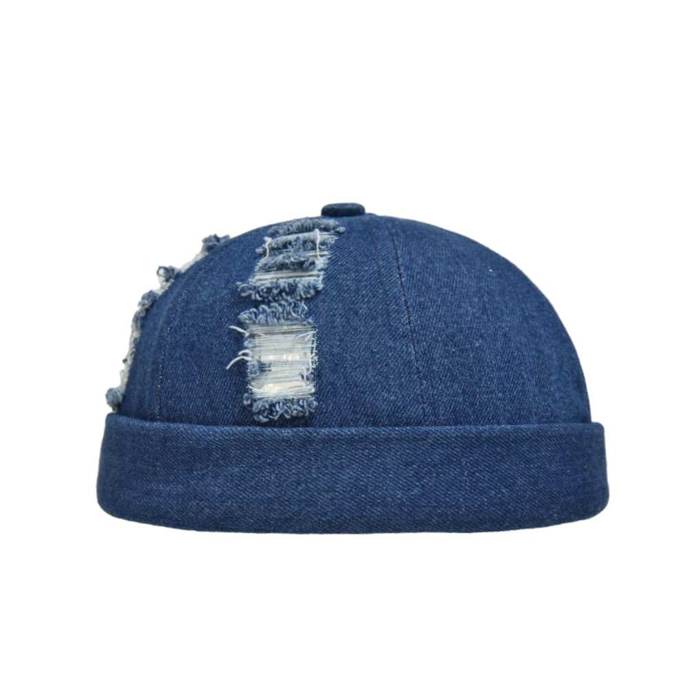 Кепка докера без козирка Docker cap джинсова