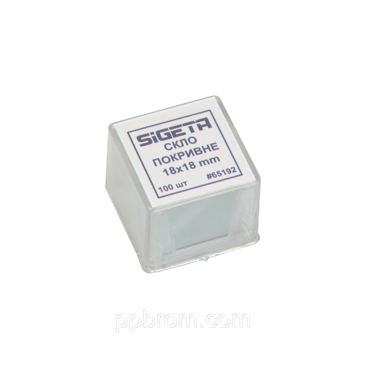 Покривне скло SIGETA 18x18 мм (100 шт.)