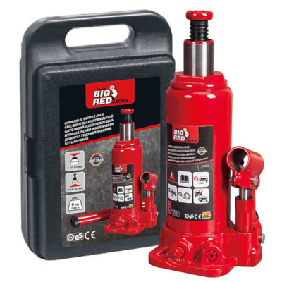 Домкрат GTM гідравлічний пляшковий 5т (216-41З мм) кейс (T90504S)