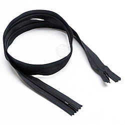 Потайна блискавка чорного кольору, довжина 100 см