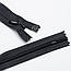 Потайна блискавка чорного кольору, довжина 100 см, фото 3