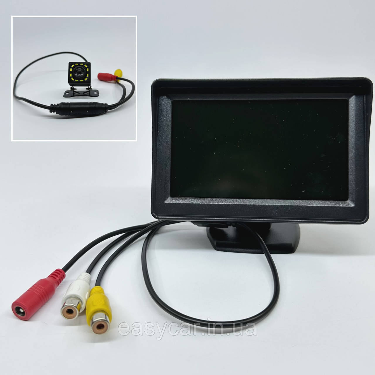 Камера заднього ходу з підсвіткою + кольоровий екран, фото 1