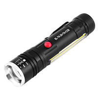 Фонарь Police T6-26+T6+COB, 1x18650/3xAAA, магнит, zoom, ЗУ microUSB, Box AuraHome