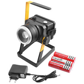 Ліхтар кемпінг 2143-T6, 3x18650, ЗП 220 V, zoom, Box