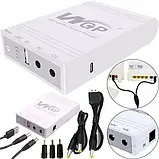 Джерело безперебійного живлення для роутера wi-fi UPS 10400 mAh 5V 9V 12V безперебійник під час вимкнення світла SV227, фото 4