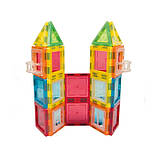 Конструктор на 70 деталей магнітний дитячий різнокольоровий на 70 деталей, фото 2