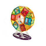 Конструктор на 70 деталей магнітний дитячий різнокольоровий на 70 деталей, фото 3