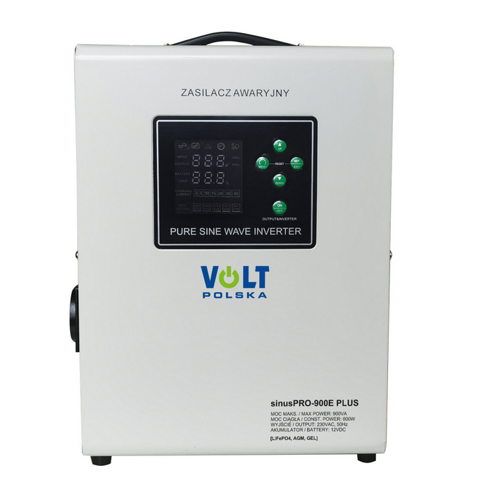 Джерело безперебійного живлення Volt Polska SINUS PRO 900 E PLUS 12/230 V (600/900 W) 3SPM09012M, фото 1