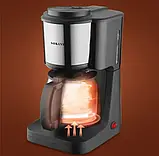 Кавоварка електрична SOKANY парового типу 650W SK-125 SV227, фото 4