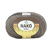 Nako BOHO (Нако БОХО) № 23920 сiрий (Шкарпеткова пряжа, нитки для в'язання)