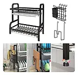 Сушарка для посуду Kitchen rack double deck design SV227, фото 5