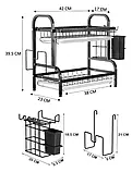 Сушарка для посуду Kitchen rack double deck design SV227, фото 6