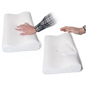 Ортопедична подушка Comfort Memory Pillow з наволочкою подушка з пам'яттю Біла iC227