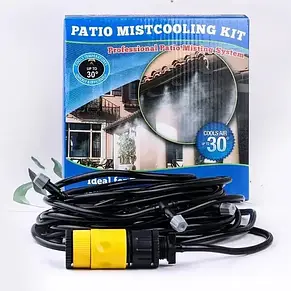Система поливання туман Душ-зрошувач води для тераси та саду Patio Mistcooling Kit BD-10FT 10 метрів YU227, фото 1