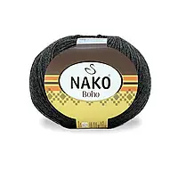 Nako BOHO (Нако БОХО) № 23921 сірий меланж (Шкарпеткова пряжа, нитки для в'язання)