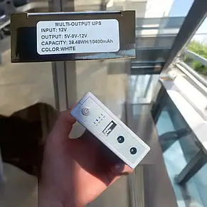 Джерело безперебійного живлення для роутера wi-fi UPS 10400 mAh 5V 9V 12V безперебійник під час вимкнення світла YU227, фото 3