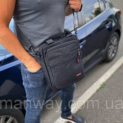 Сумка через плече чоловіча барсетка чорна Command Big Ben, фото 1