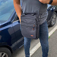Сумка через плече чоловіча барсетка чорна Command Big Ben, фото 3