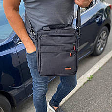 Сумка через плече чоловіча барсетка чорна Command Big Ben, фото 2