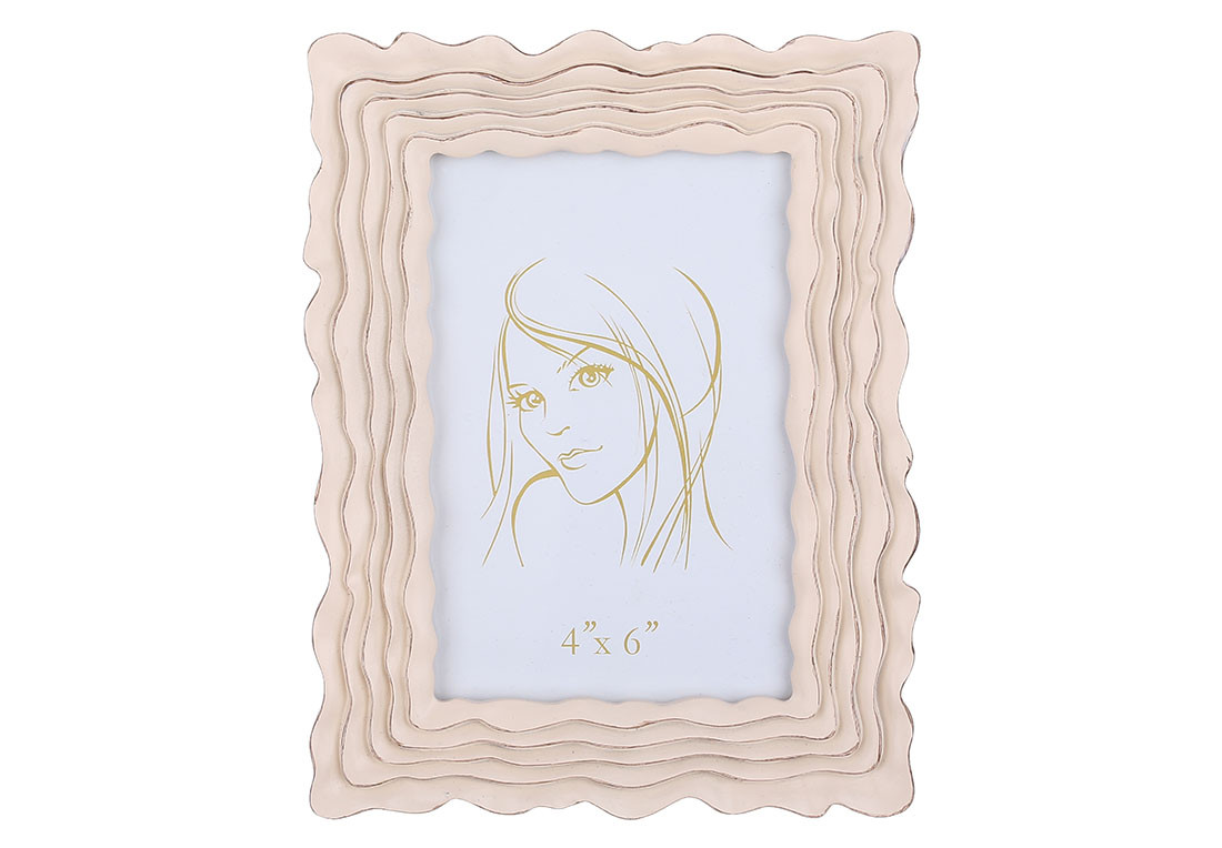 Рамка для фото 10х15 см, розмір рами 15.5*19.5*1.5 см, колір — персиковий антик, фото 1
