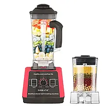 Потужний мультиблендер із кавомолкою та чашею на 2.5 л. Sokany SK-666 Блендер потужністю 5000 Вт YU227