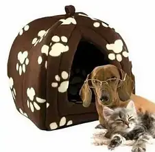 М'який будиночок Pet Hut для собак і кішок, Дім для тварин YU227, фото 4
