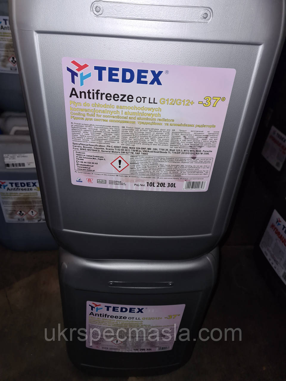 Антифриз TEDEX Antifreeze - 37 G12/G12+, кан 20л