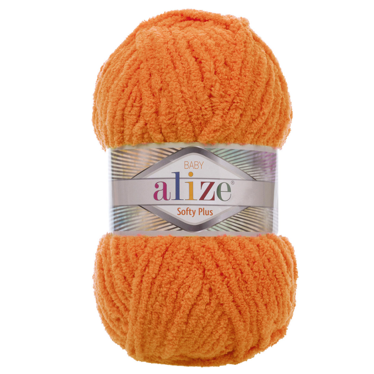 Пряжа Alize Softy PLUS / Софті Плюс, колір № 06, апельсиновий