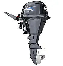 Лодочний мотор Parsun F15 A BWS 4-тактний 15 к.с. з комбінованим запуском та румпельним управлінням