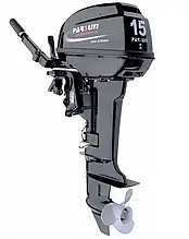 Лодковий мотор Parsun T 15 BWS 2-тактний з електростартером та генератором 15 к.с. 246 см³ румпельне управління 24 л бак