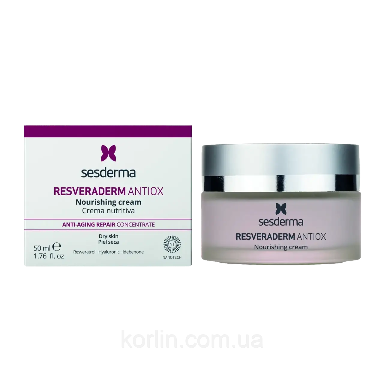 Sesderma Resveraderm Antiox Cream Крем Для Обличчя та Шиї 50 мл Оригінал Іспанія Доставка з ЄС