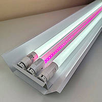 Cвітильник для рослин, розсади на три ефективні ЛЕД лампи Т8 1.2м Fito + 2х 5000К 54W Led-Story