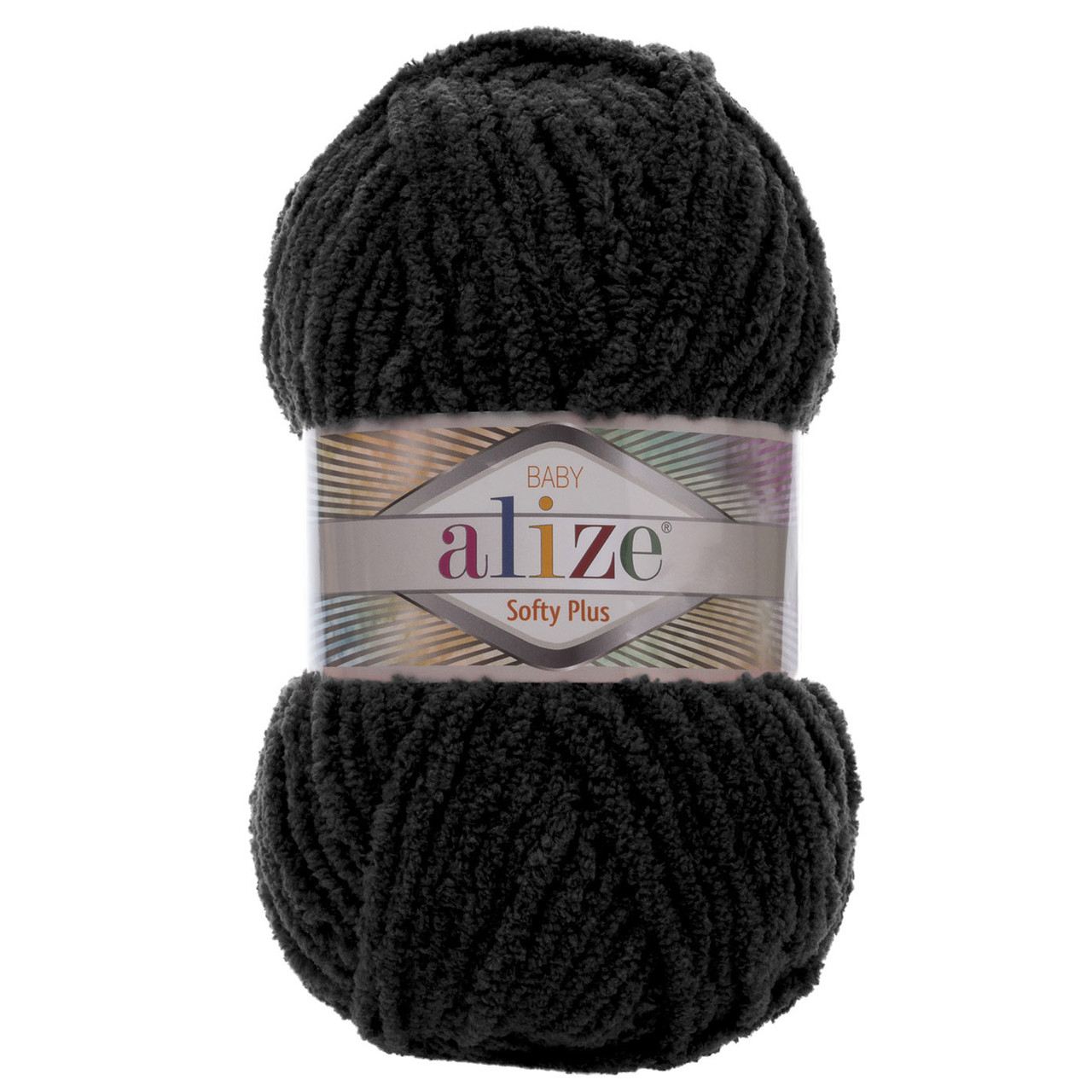 Пряжа Alize Softy PLUS / Софті Плюс, колір № 60, чорний
