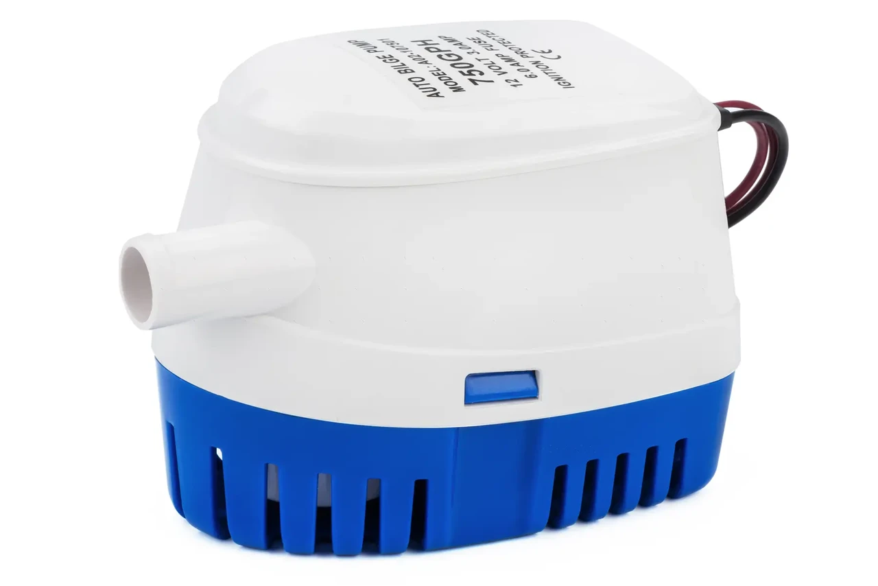 Автоматичний трюмний насос 750 GPH A02-107501 для човна і катера - висока продуктивність 47 л/хв автоматична робота ABS-пластик, фото 1