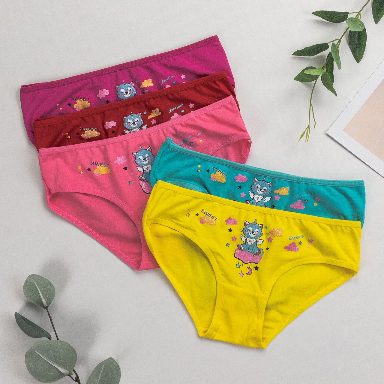 Труси дитячі сліпи для дівчинки Nicoletta 4 (6-7 роки) | 5 шт., фото 1