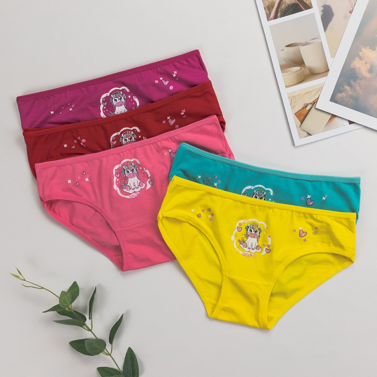 Труси дитячі сліп для дівчинки Nicoletta (вік: 6-7 років) | 5 шт., фото 1