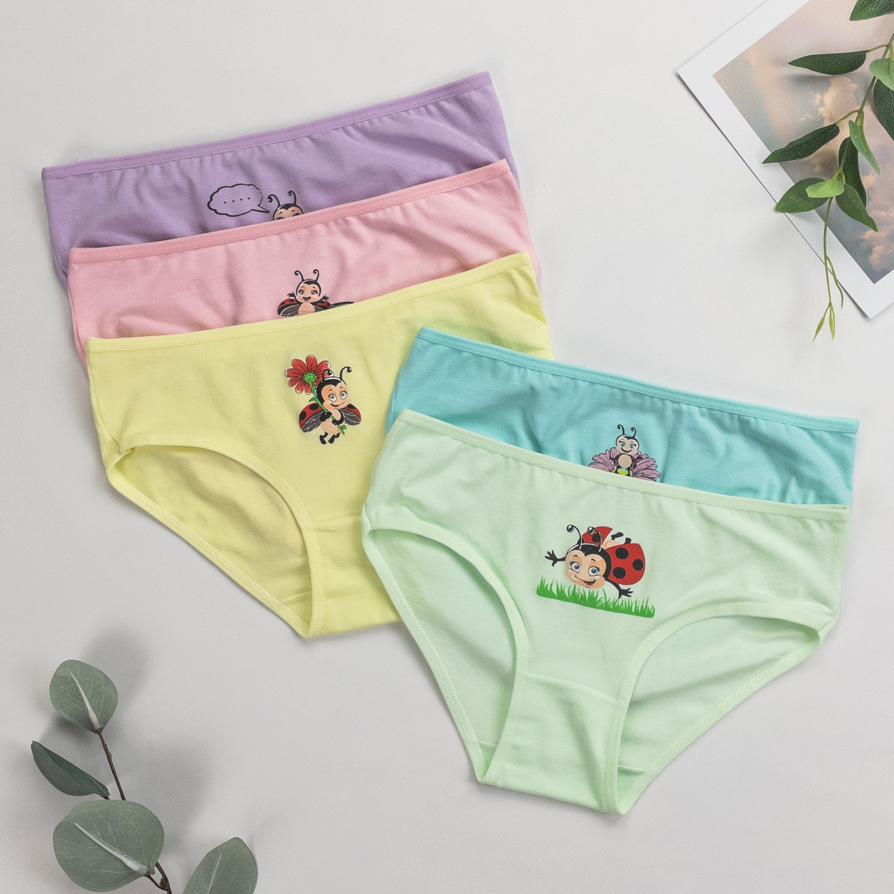 Труси дитячі сліп для дівчинки Nicoletta (рік: 6-7 років) | 5 шт., фото 1