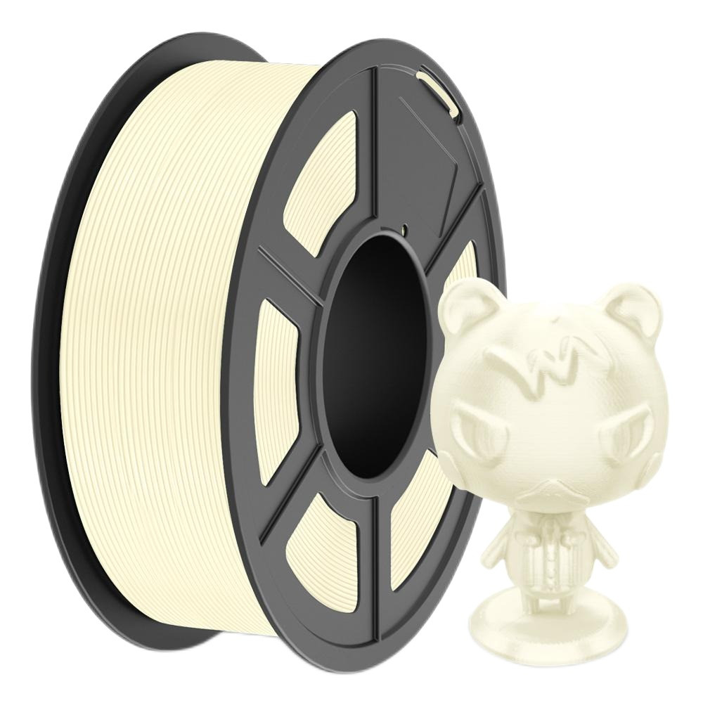 Пластик філамент для 3Д-друку SUNLU TPU-SILK Cream White (135088A), Classic Spool, 1.75mm, 1kg, 210-240°C, Кремовий Білий