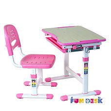 Комплект парта і стілець-трансформери FunDesk Piccolino Pink, фото 6