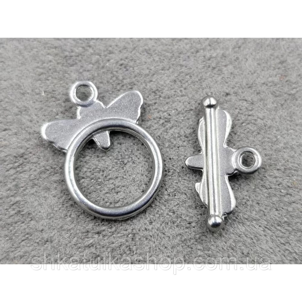 Застібка-тогл 13*18мм нержавіюча сталь, фото 1